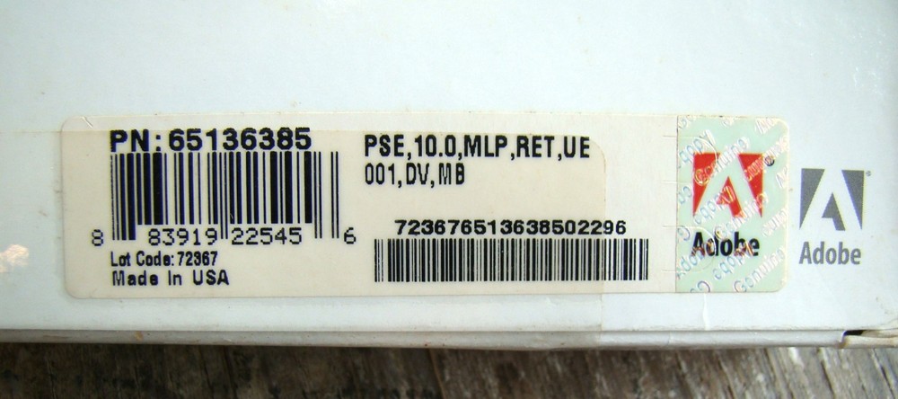 Photoshop Elements 10 ~3 Software CDs 2011~ w Serial # 🫧