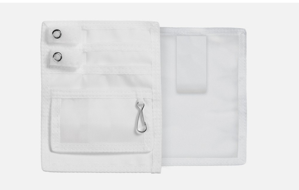 PRESTIGE MEDICAL Belt Loop Organizer (Empty) with key chain -WHITE~