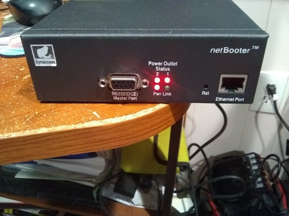 SYNACCESS NETBOOTER NP-02B IP NETWORK AC PWR SWITCH CONTROLLER "TEST WORK 100%"