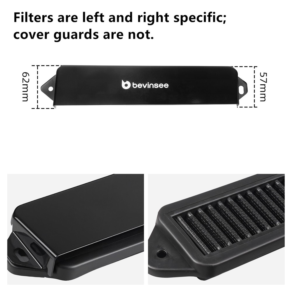 Cabin Air Cowl Filters & Weather Guards For BMW E90 E91 E92 E93 E88 E82 E84 X1