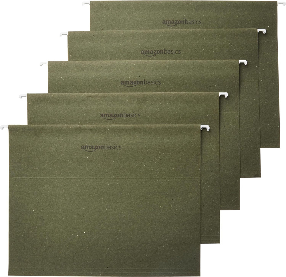Hanging Organizer File Folders for Efficient Filing, Sturdy, Adjustable Tabs,...