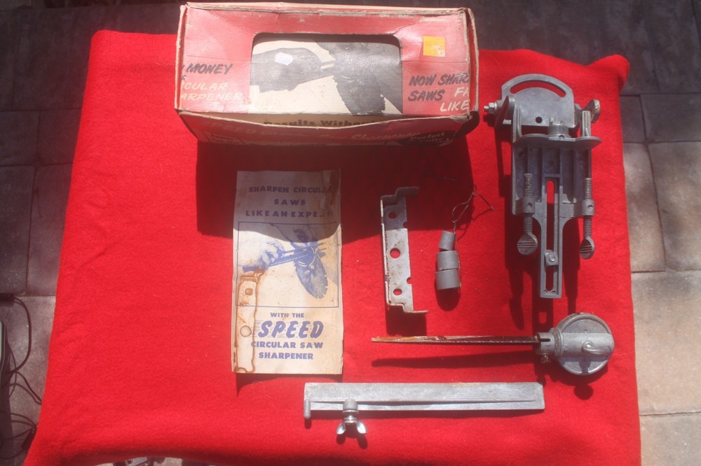 Speed Corp Circular Saw Blade Sharpener Vintage Hand File Sharpening Tool