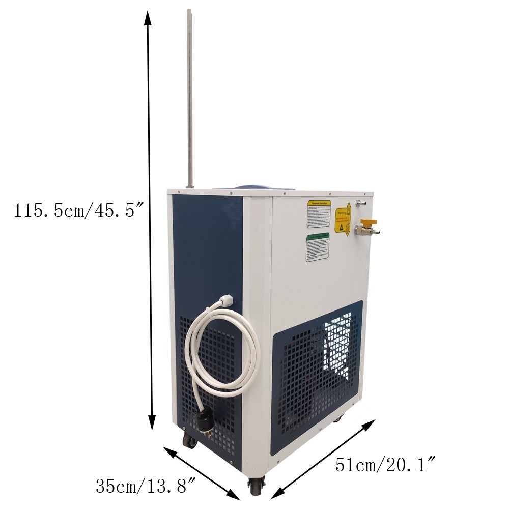 5L Lab Recirculate Chiller Cryogenic Circulation Pump -30 ℃ Water Batch Reaction