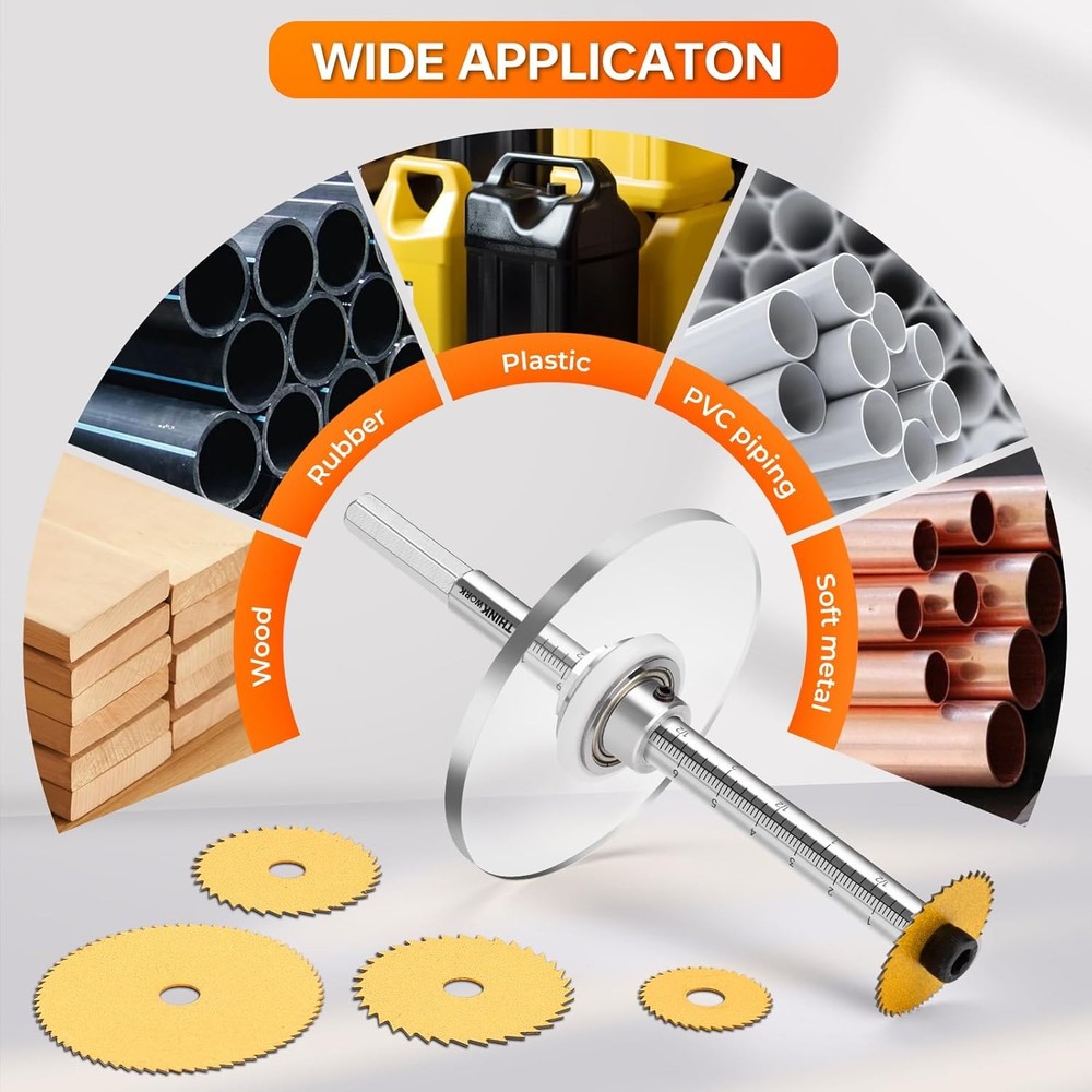 Inside Pipe Cutter for PVC Pipe, Cutter Tool Set with Scale Adjustable Depth Gau