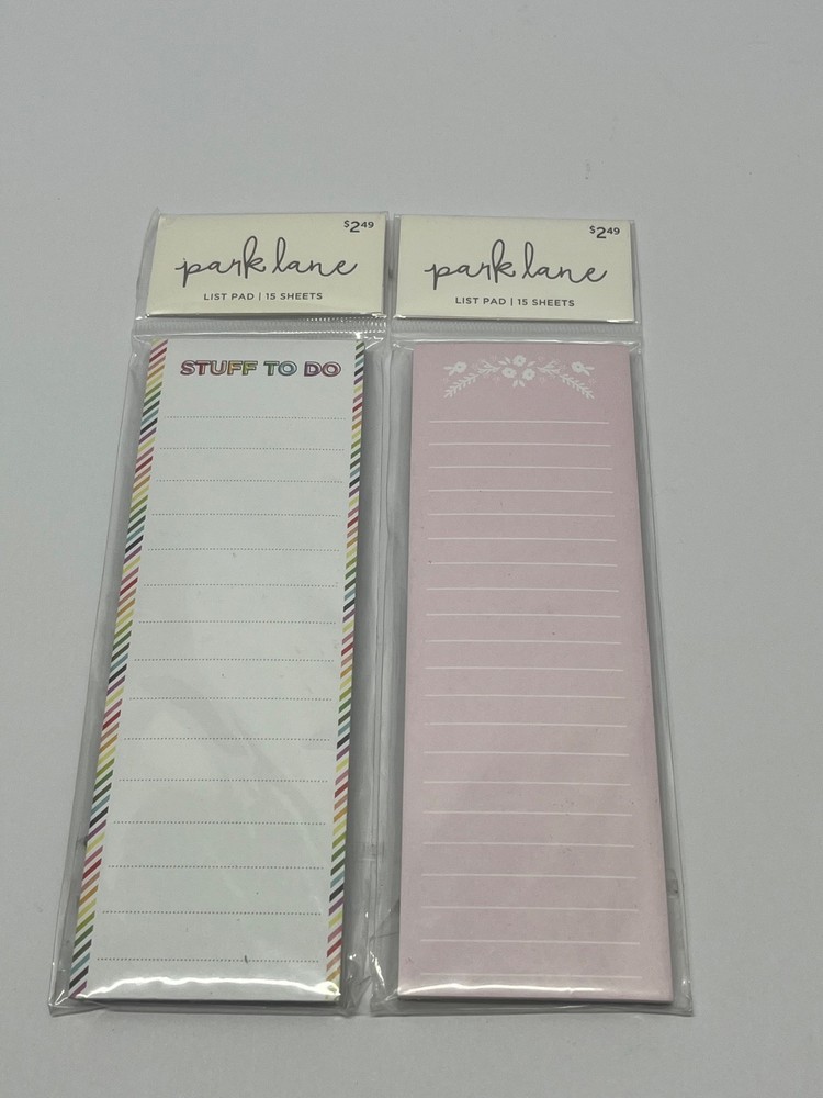 PARK LANE LIST PAD 15 SHEETS