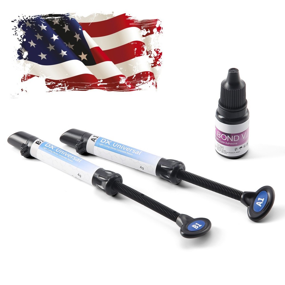 Dental Orthodontic Bonding Bracket Light Cure Adhesive Etching Gel Composite kit