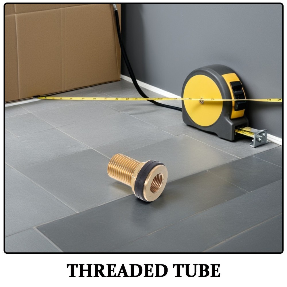 2 Pcs Adapter with Rubber Sealing Ring Barrel Fitting