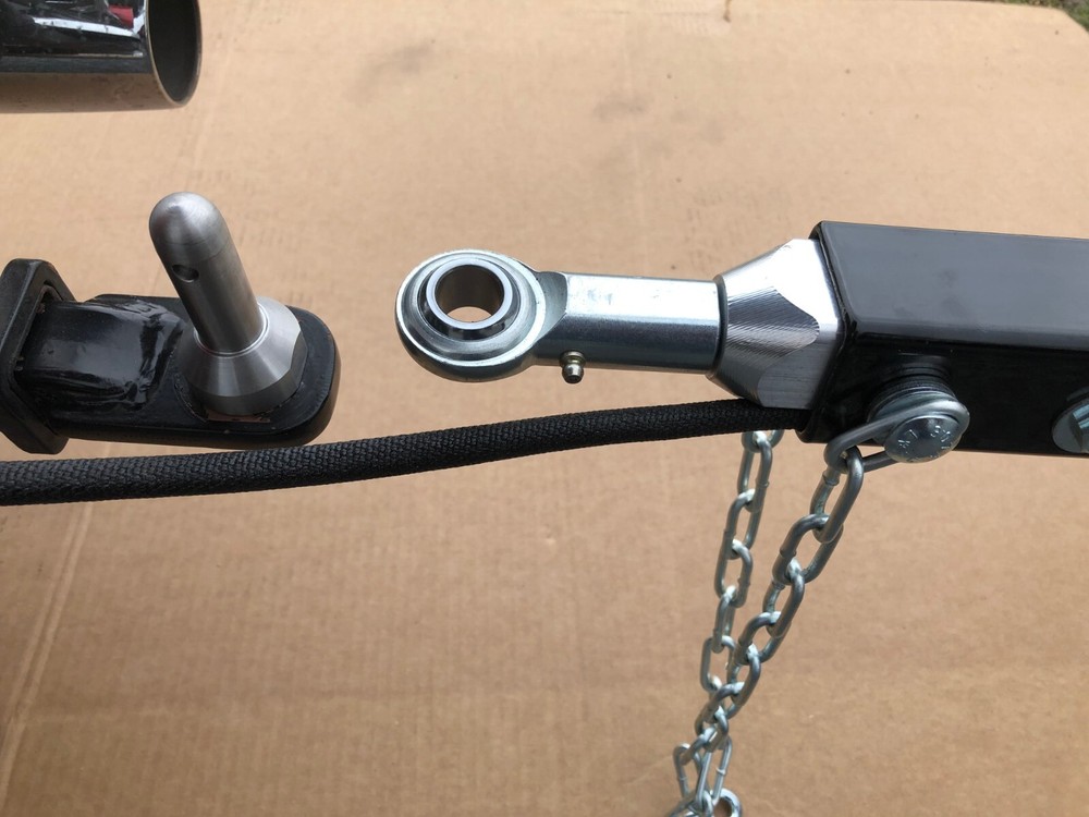 Motorcycle trailer swivel hitch heim coupler