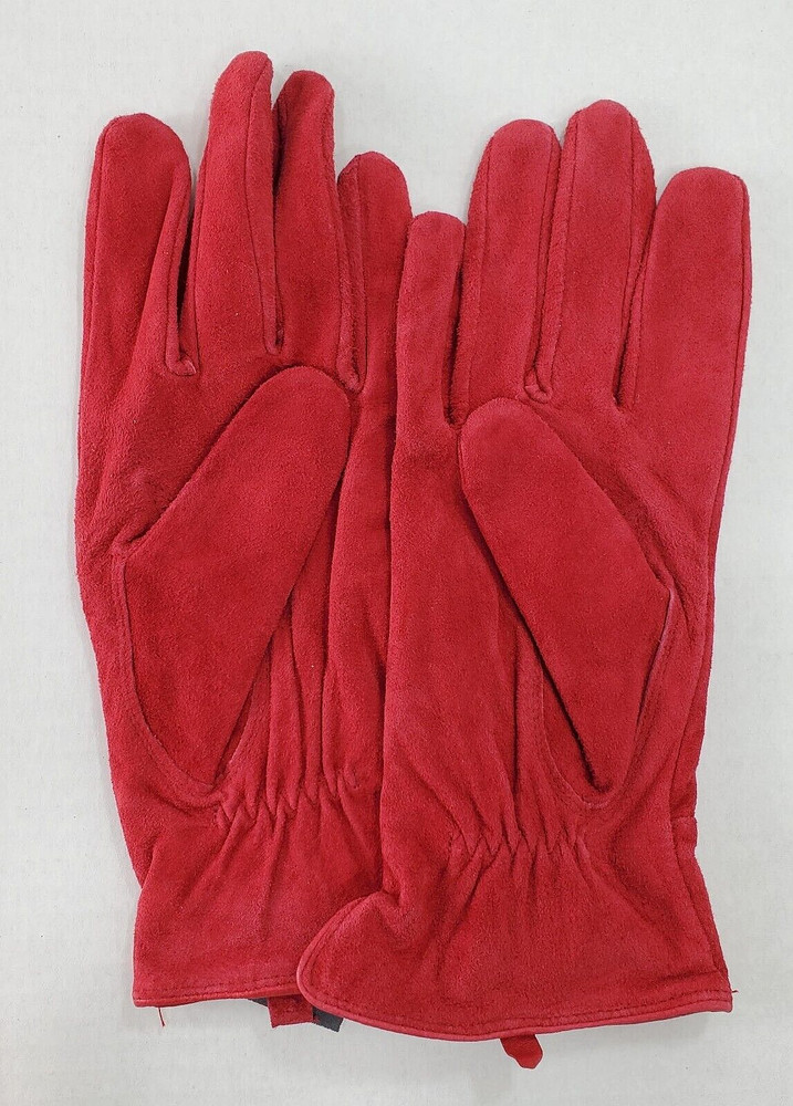 NWT Kenneth Cole Red Suede Gloves - Size M