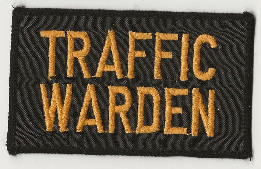 BRITISH Authentic TRAFFIC WARDEN Patch.