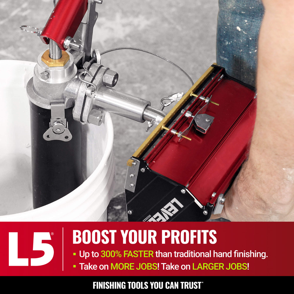 LEVEL5 Drywall Tool Set, Flat Boxes, Automatic Taper & Handles + BONUS | 4-600