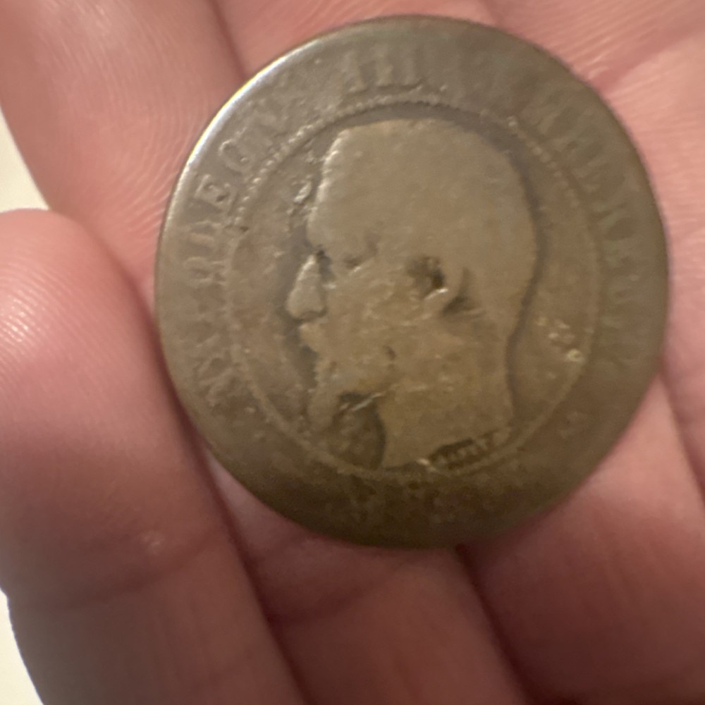 French Empire Coin Napoleon III Portrait Eagle Reverse