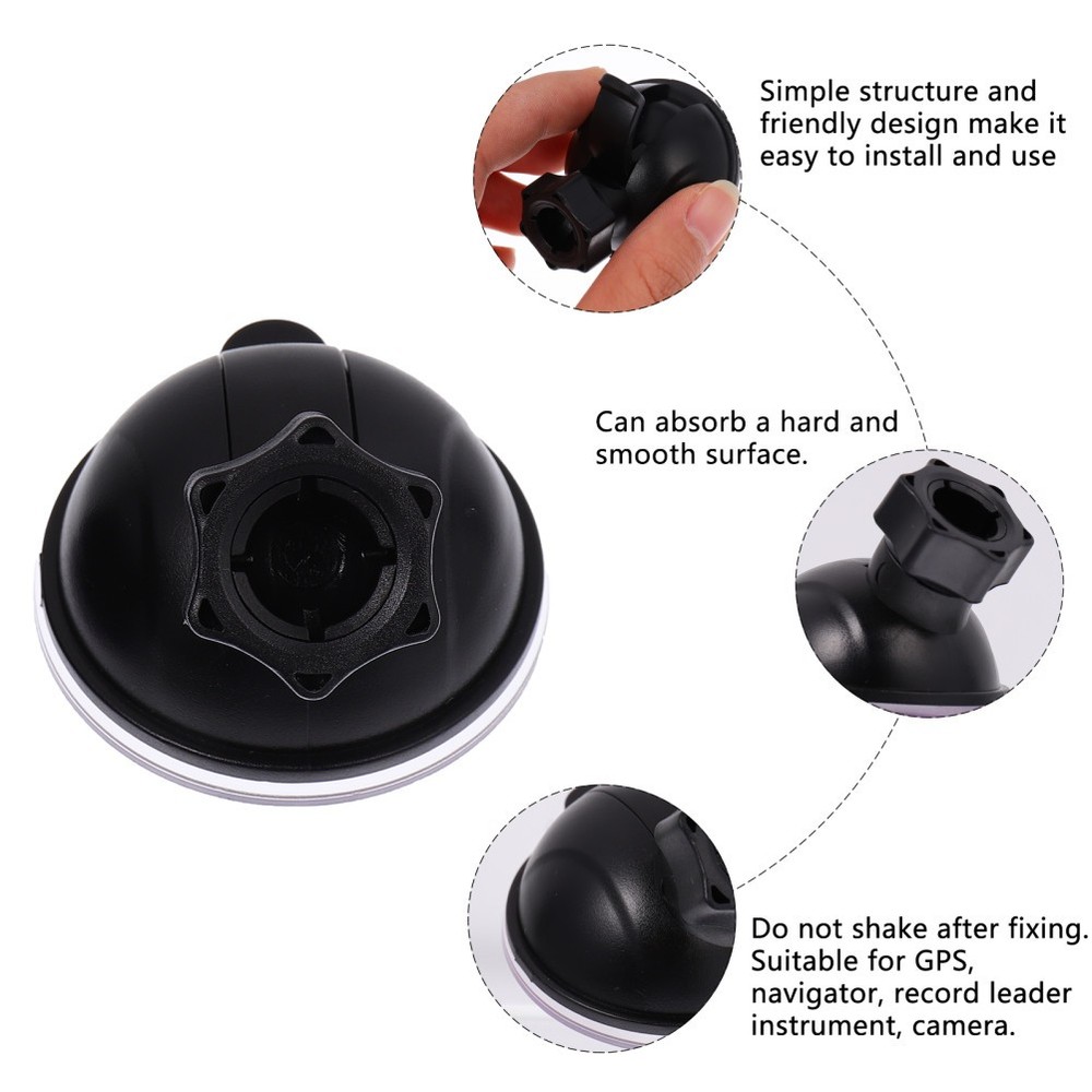 2 Pcs Car Mount Suction Cup Bracket Driving Recorder Dash Cam Mounts
