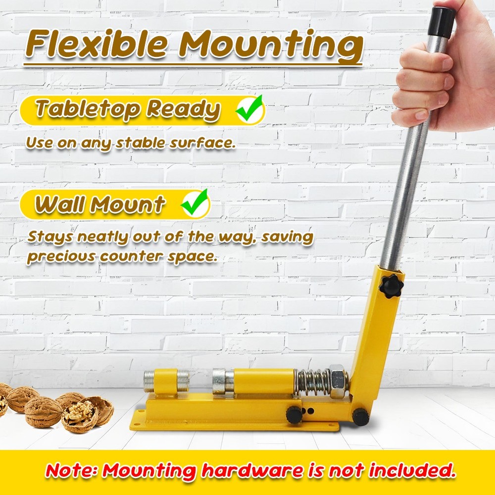 Nut Cracker Nutcracker Tool, Black Walnut Cracker for macadamia, Heavy Duty iron