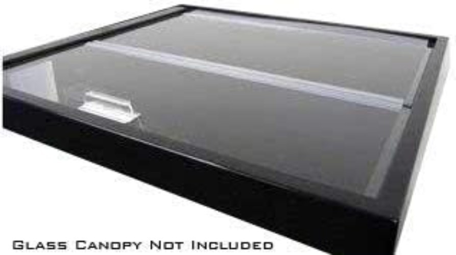 Clear Rectangular Glass Canopy Handles - Lightweight 2 Pack for Aquariums