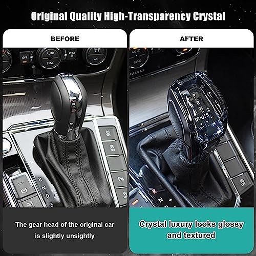Touch-Activated LED Illuminated Crystal Automatic Transmission Gear Shift