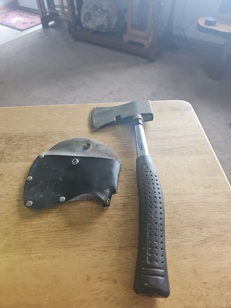 Yardworks Steel Hatchet Axe Tool With Sheath 13"