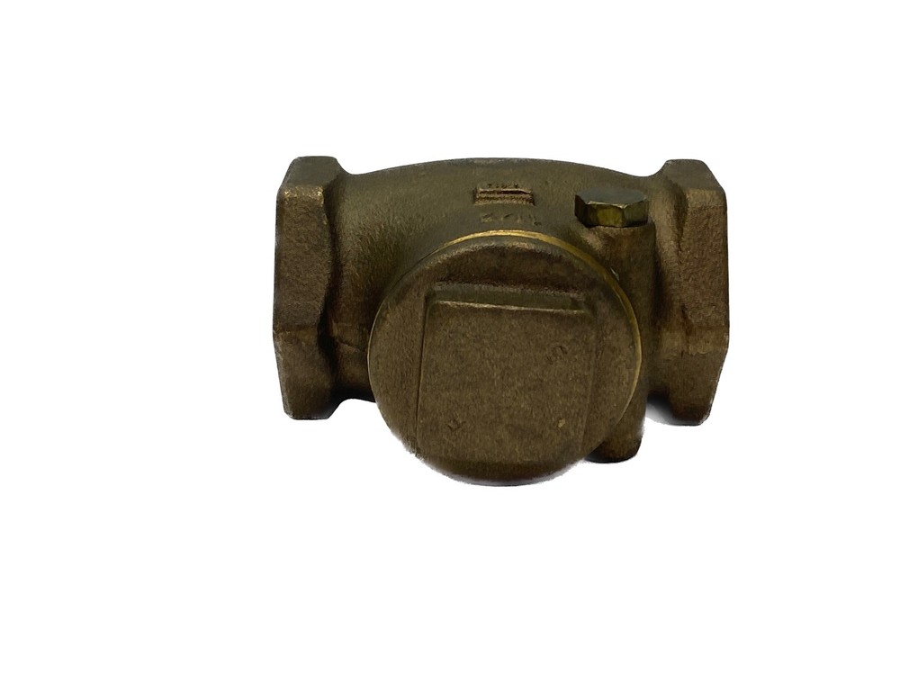 NOS Ubranded 1-1/2” NPT 125SWP 200WOG Brass Swing Check Valve