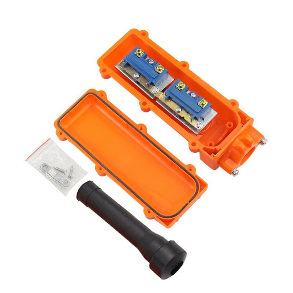 Crane Pendant Switch COB62 4 Way Push Button Orange Rainproof ABS Plastic