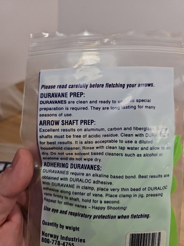 Norway Duravanes 2.5" Lime - 100 pack