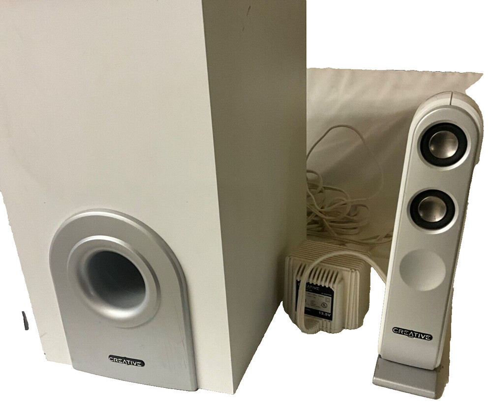Creative I-TRIGUE L3450 White 2.1 Computer Speaker System (see video)
