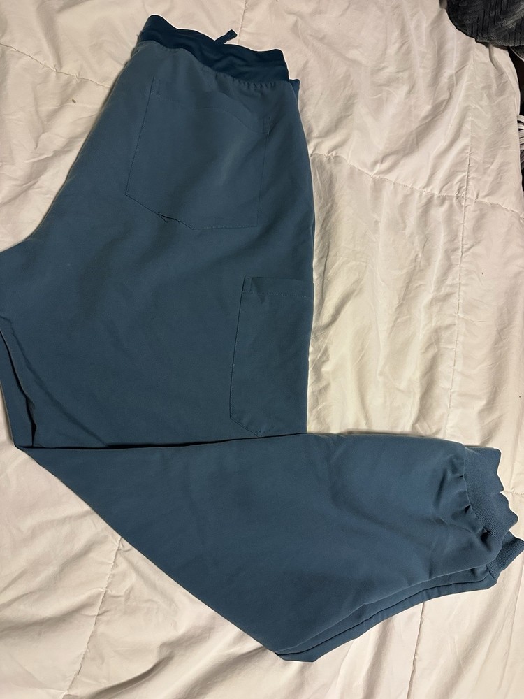 Mandala Scrubs Top and Bottom Pants Set Medium M Blue