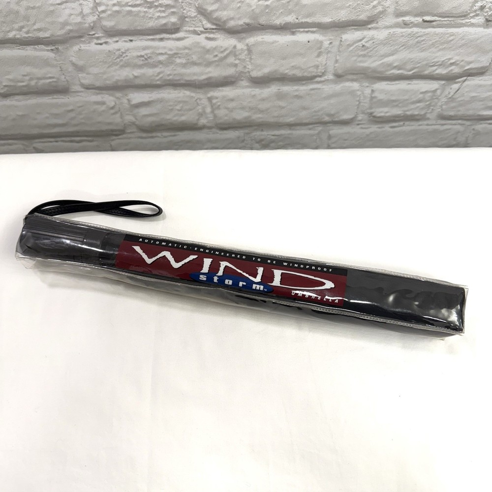 Wind Storm Black Large Umbrella Automatic Open Large 37” Coverage Windproof