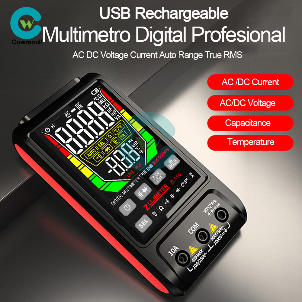 ZL116 Digital Multimeter Voltmeter AC DC Ammeter Ohmmeter Volt Meter Tester Ohm