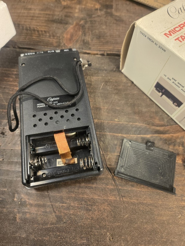 TESTED Vintage Microcassette Recorder In Box Caprice