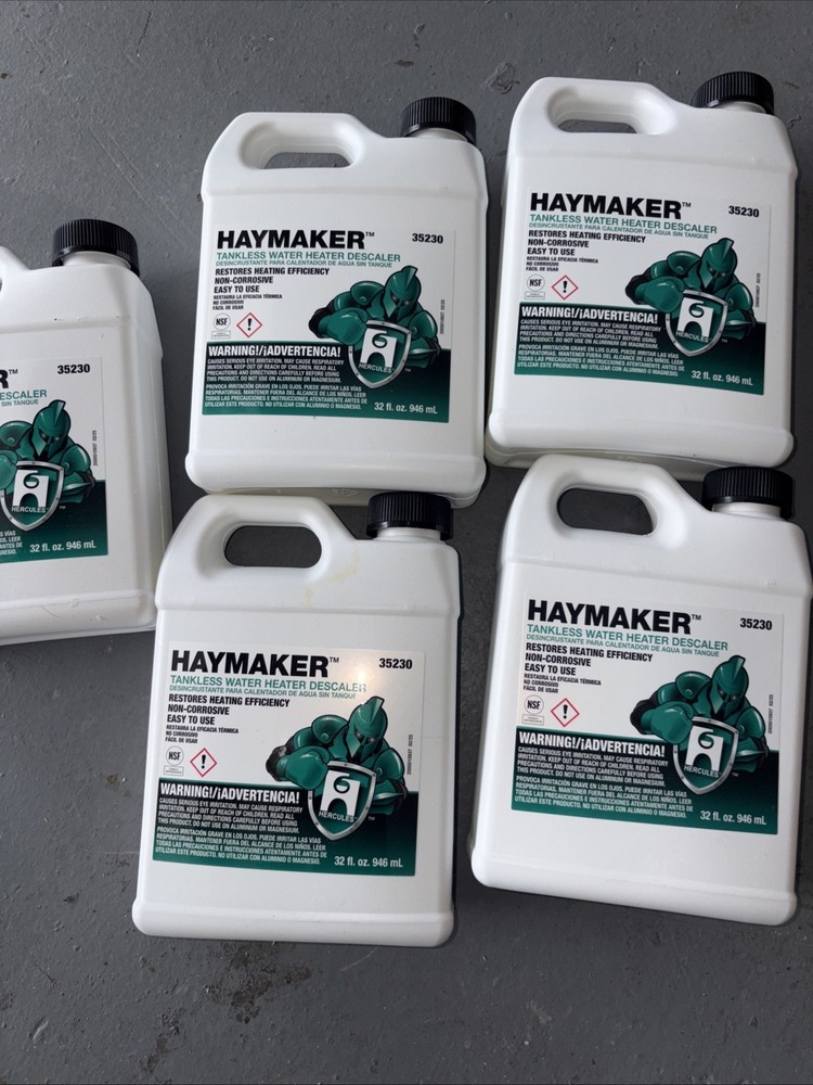 Hercules Haymaker Tankless Water Heater Descaler 32oz 35230 Non-Corrosive