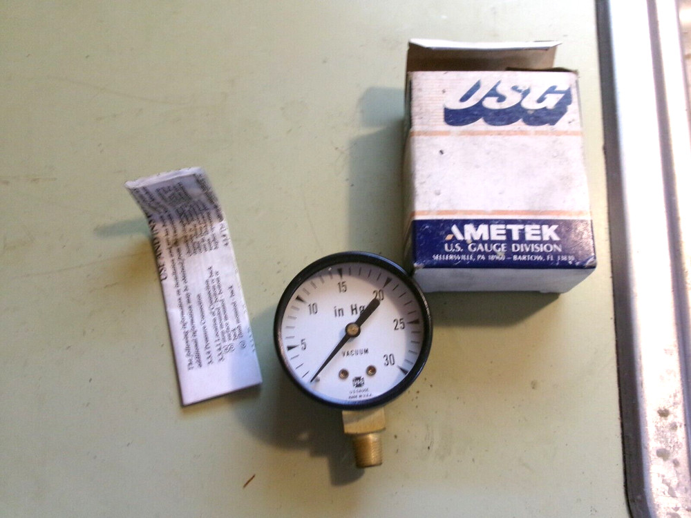 Ametek Pressure Gauge #729280 New Open Box 2" Face