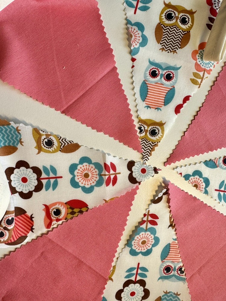 Handmade Cotton Bunting, Pink - 2 Meters Single Sided