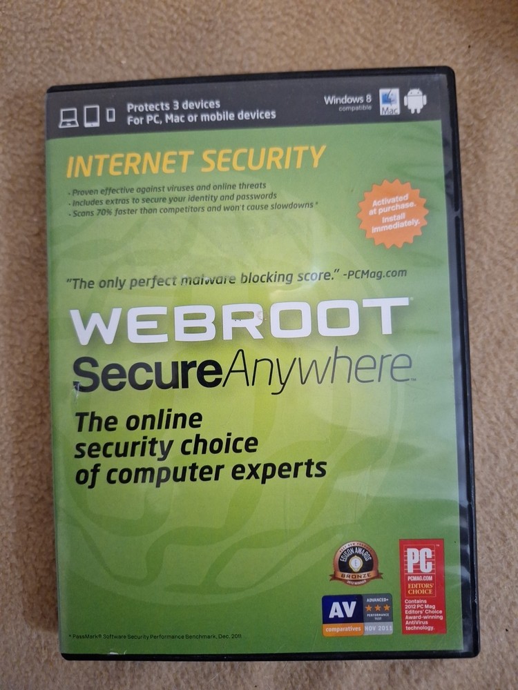 Webroot Software SecureAnywhere Internet Security Plus 2013 for PC, Mac (3...