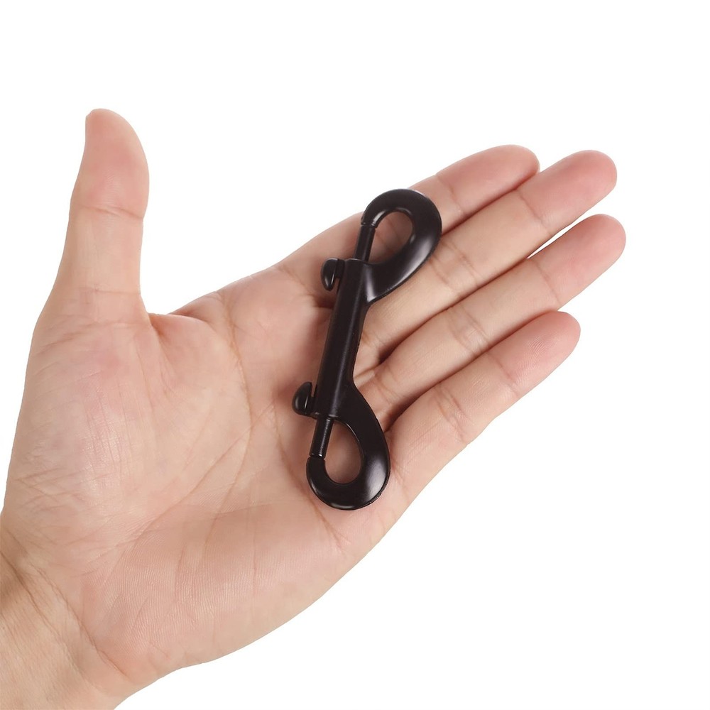 Double Ended Bolt Snaps Hook Black Trigger Clips Chain Metal Clips 3.5 Inch 4...