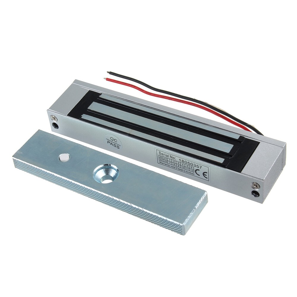Electric Magnetic Lock w/ 2 Wireless Remote Controls Door Access Control System