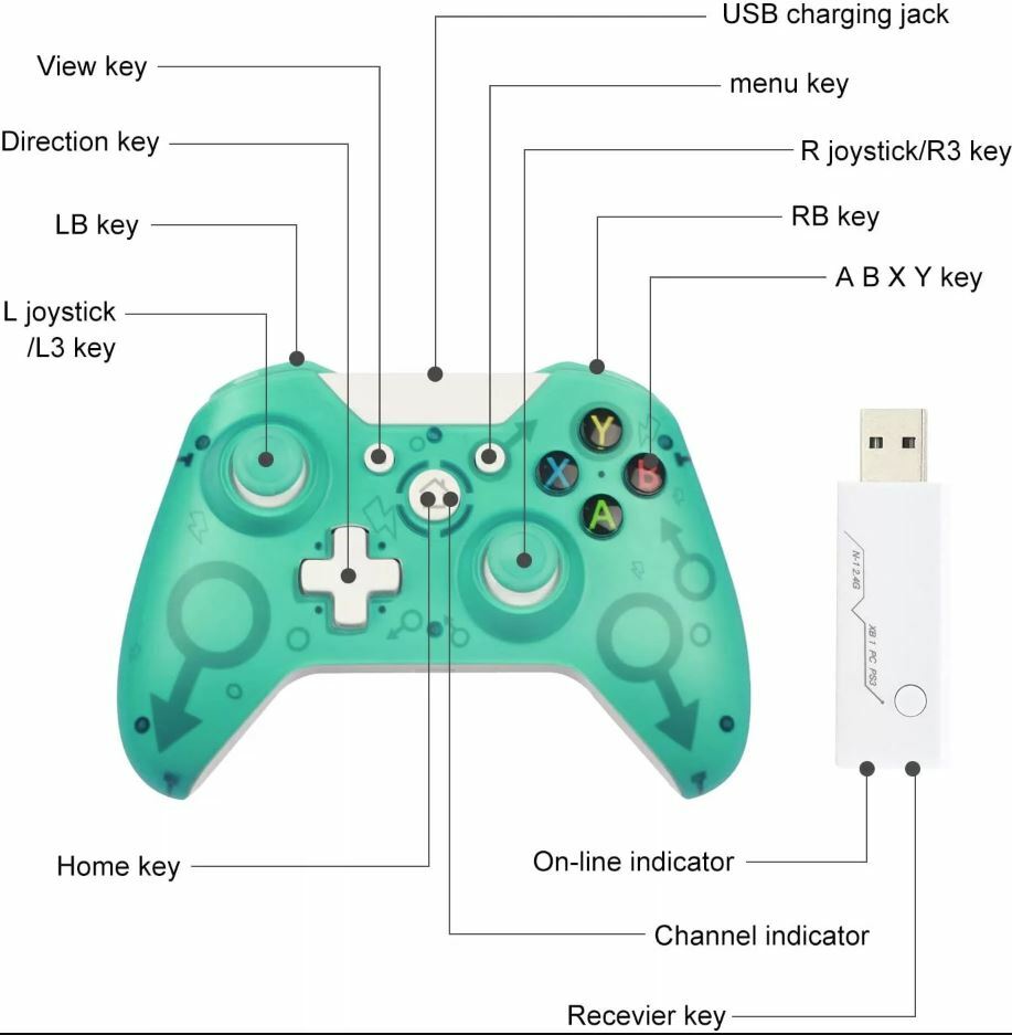 Wireless Controller for Xbox One and Microsoft Windows 10 Bluetooth