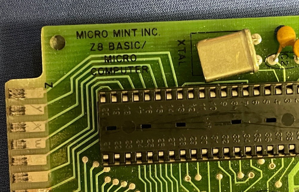 Z8 BASIC MICRO COMPUTER MICROMINT + IC'S CIRCUIT CELLER CIARCIA ITEM#2