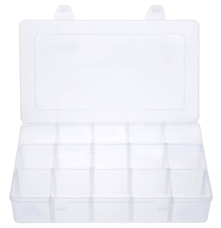 Organizer box storage container storage Box plastic small parts tool Box clear