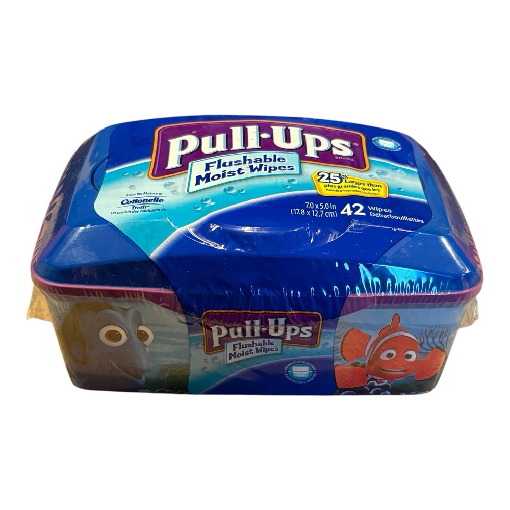 Cottonelle Pull-ups Flushable Moist Wipes Sealed Pop Up Pixar Finding Nemo