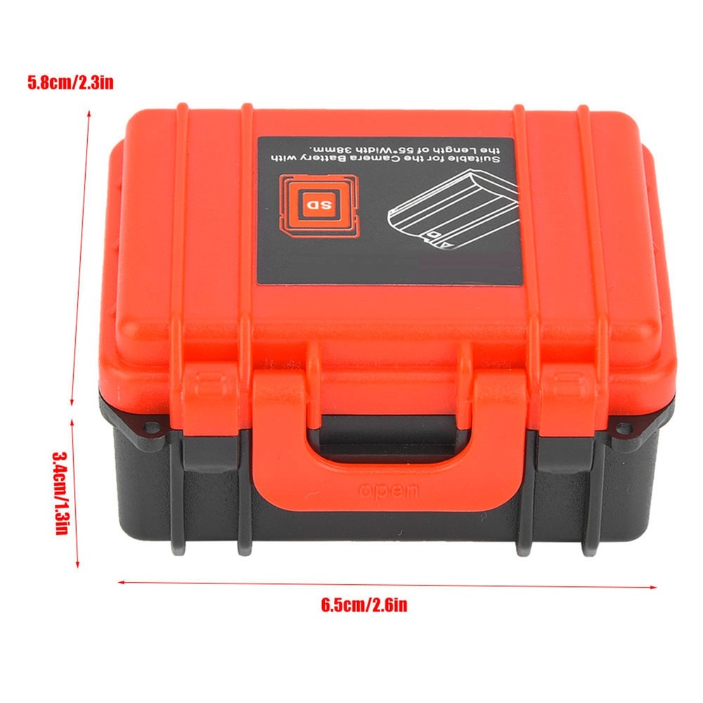 ABS Camera Battery CD Memory Card Dust Proof Storage Box Case For P‑E6