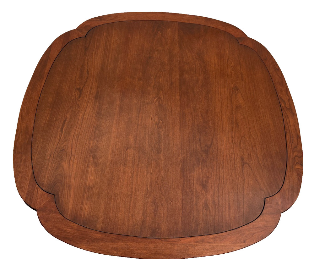 Vintage Stickley Pedestal Table Solid Cherry Clover pattern Kitchen Game Room