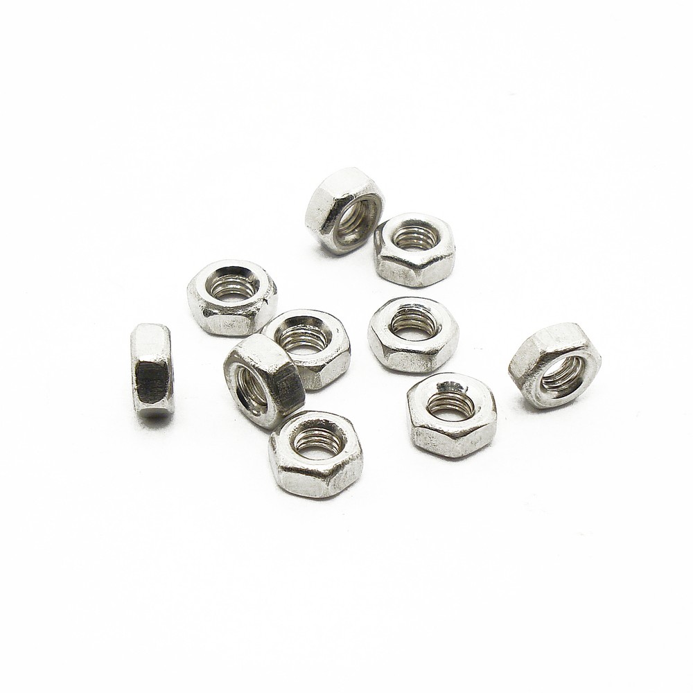M3 Hex Nuts, A2 304 18-8, Stainless Steel