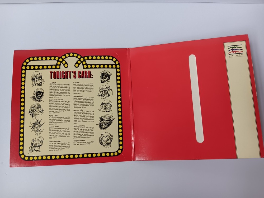 Commodore 64/128 Bop N Wrestle Computer Game Software Tested/Works