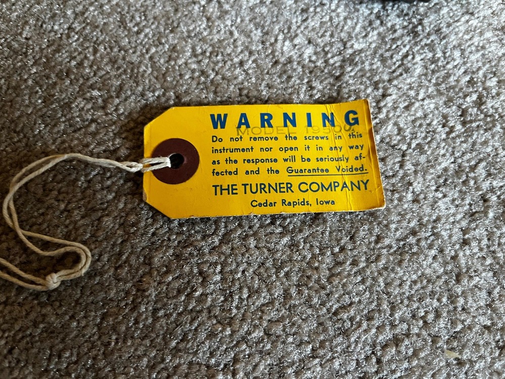 Vintage Turner Mic Microphone W/ Box & Bag