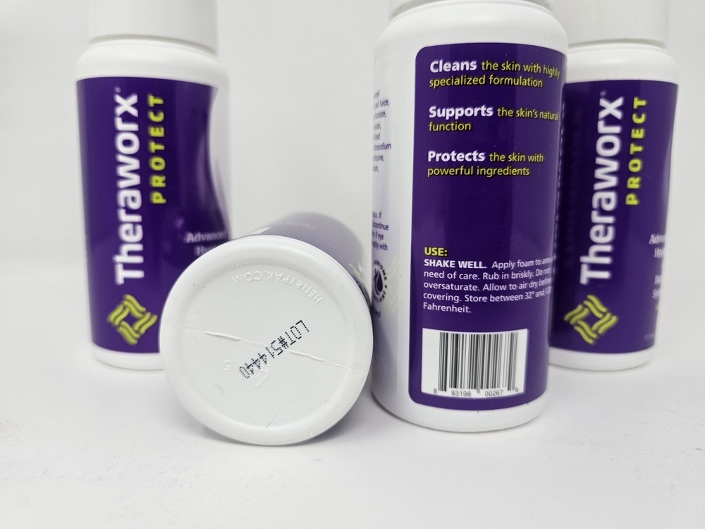 4 Pack Theraworx Protect Advanced Hygiene And Barrier System Foam