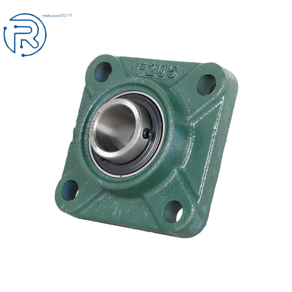 4Pack UCF205-16 1" Bore 4 Bolt Solid Base Pillow Block Flange Mounted Bearing
