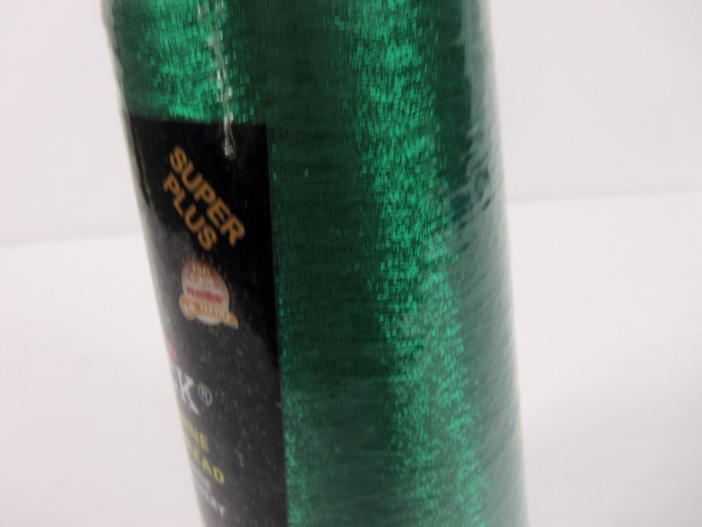 HM Textile Peacock Embroidery Machine Cone Thread Metallic Bright Green