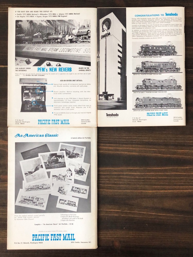 Model Railroader Magazine - 1974, 3 Issues Lot