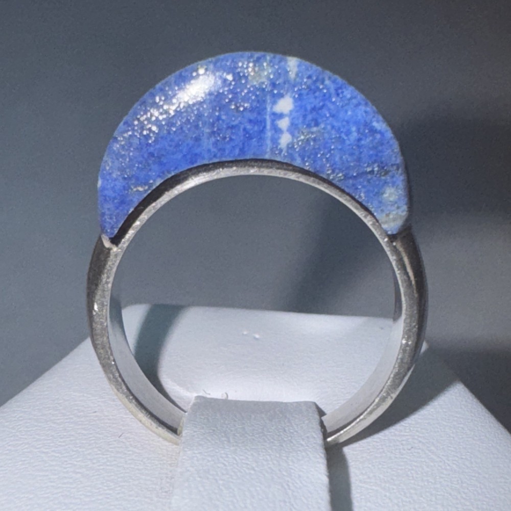 Sterling Silver And Blue Lapis 6.75 Ring