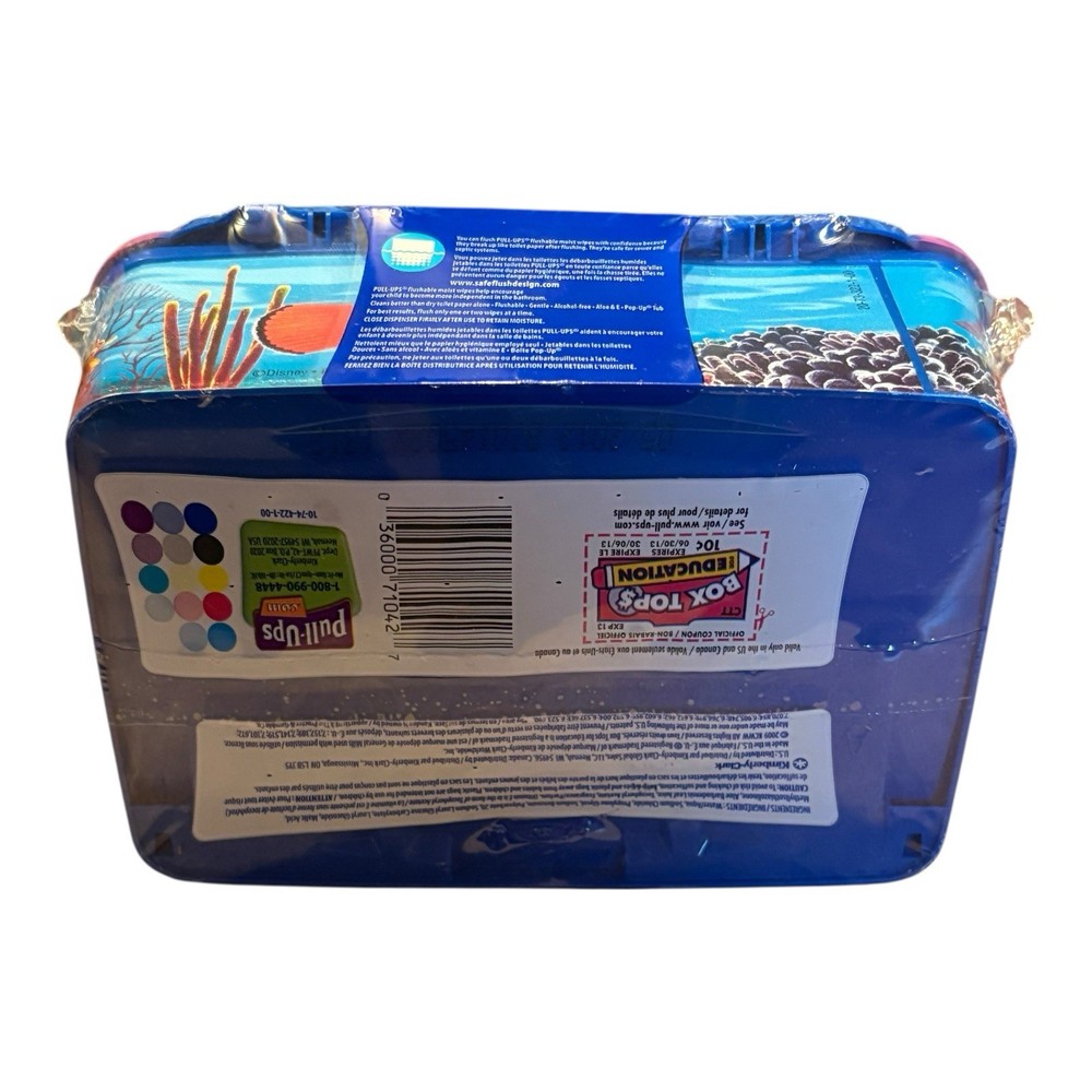 Cottonelle Pull-ups Flushable Moist Wipes Sealed Pop Up Pixar Finding Nemo